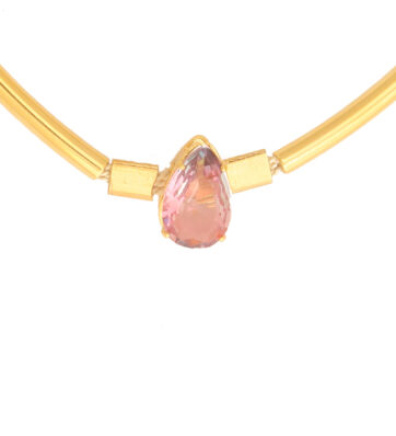 Gargantilla laterra classic cristal rosa